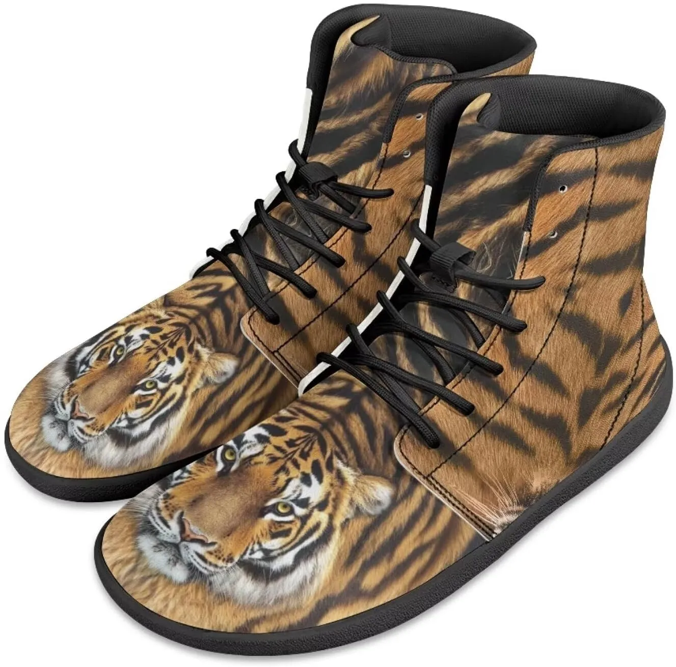 Mens Barefoot Shoes Wide Width High Top Sneakers for Men Cool Shoes