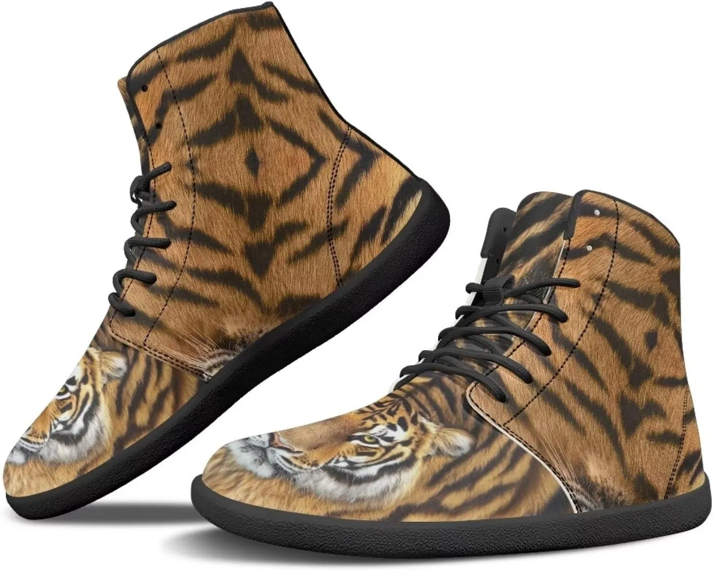 Mens Barefoot Shoes Wide Width High Top Sneakers for Men Cool Shoes