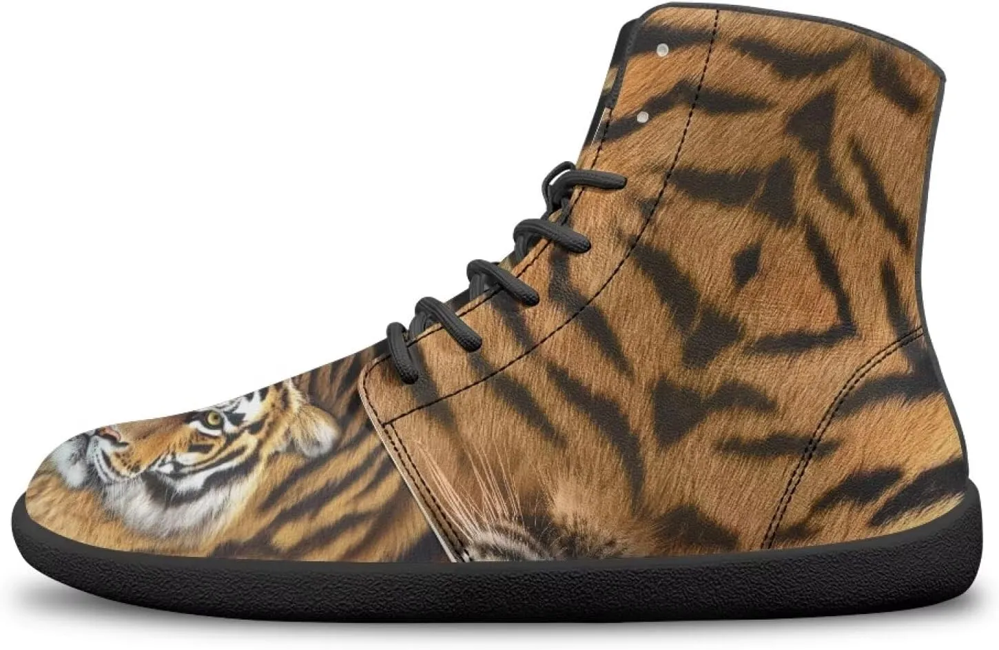 Mens Barefoot Shoes Wide Width High Top Sneakers for Men Cool Shoes