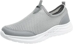 Men's Orthopedic Comfortable Slip-On Shoes Lightweight Breathable Slip On Running Shoe Supportive Walking Shoes