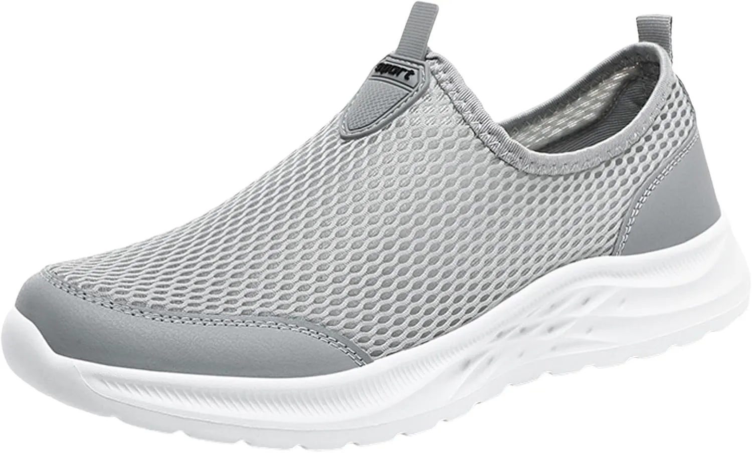 Men's Orthopedic Comfortable Slip-On Shoes Lightweight Breathable Slip On Running Shoe Supportive Walking Shoes