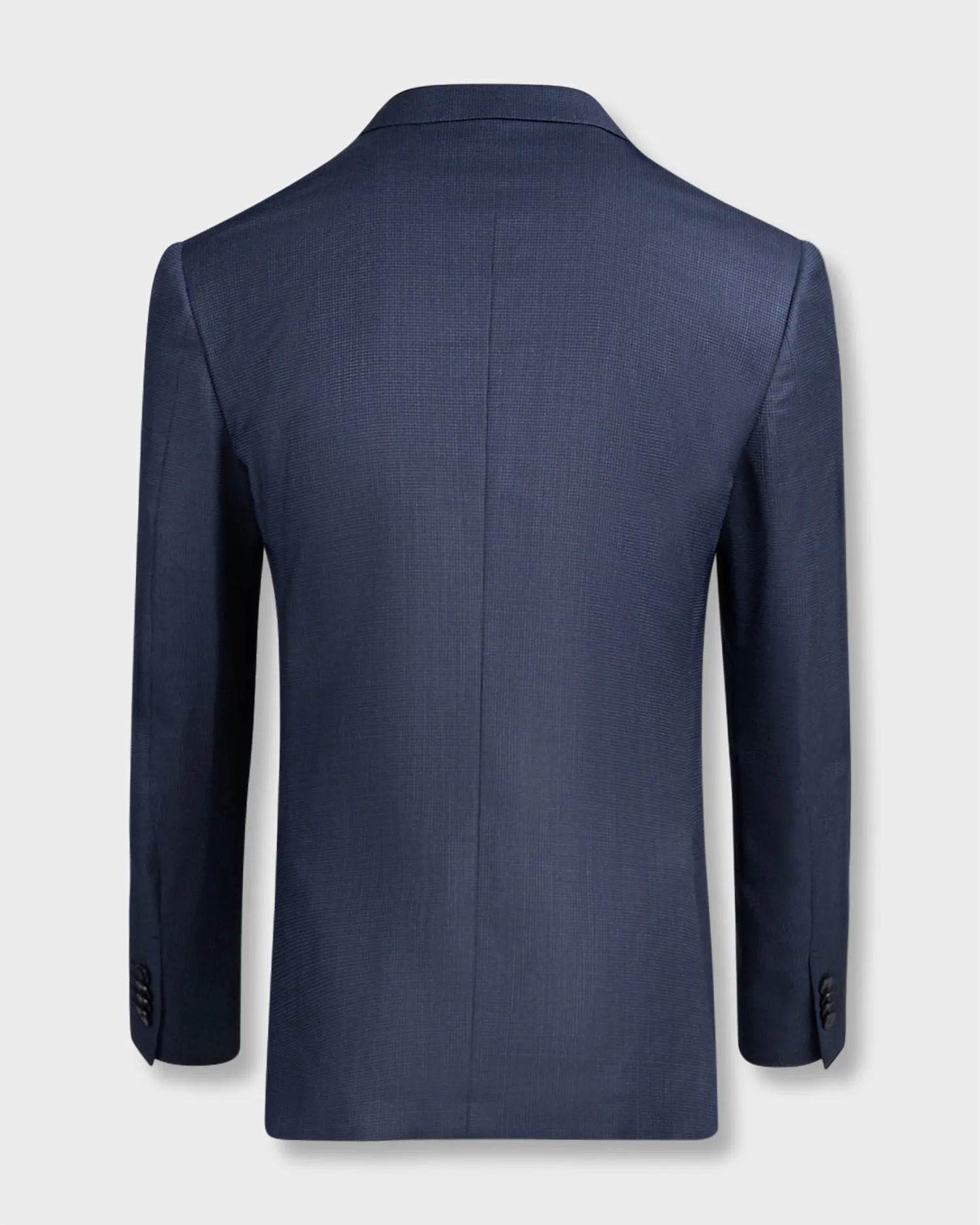 Mid Blue With Fine Check Achillfarm Wool Silk Suit