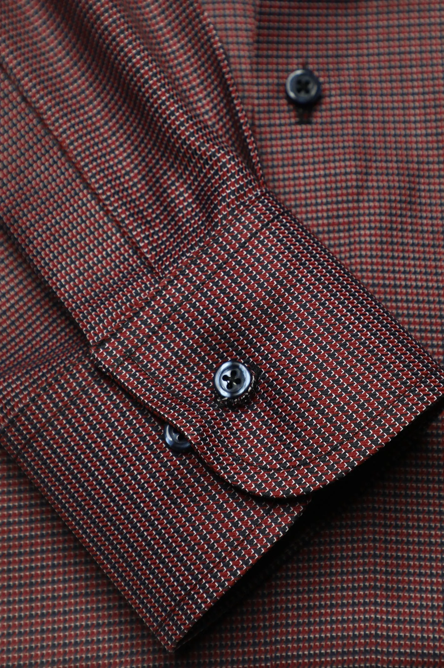 Multicolor Houndstooth Check Formal Autograph Shirt