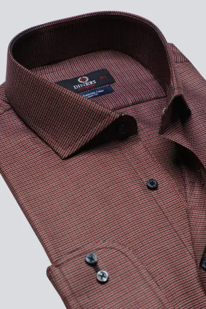 Multicolor Houndstooth Check Formal Autograph Shirt