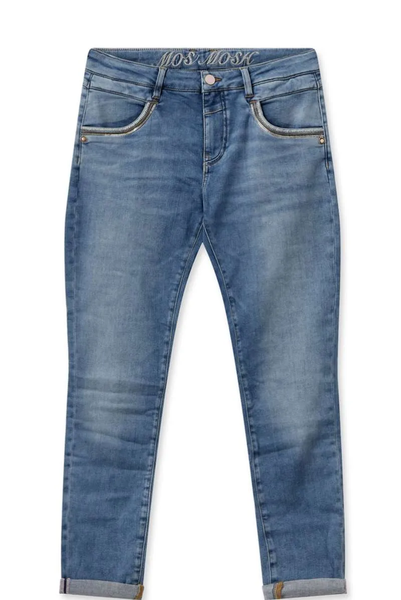 Naomi Horizon Jeans in Light Blue 161990MW1 by Mos Mosh