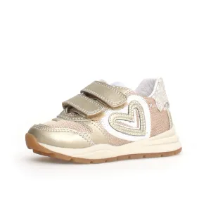 Naturino Quelly | Metallic/Glitter Heart Kids Sneakers