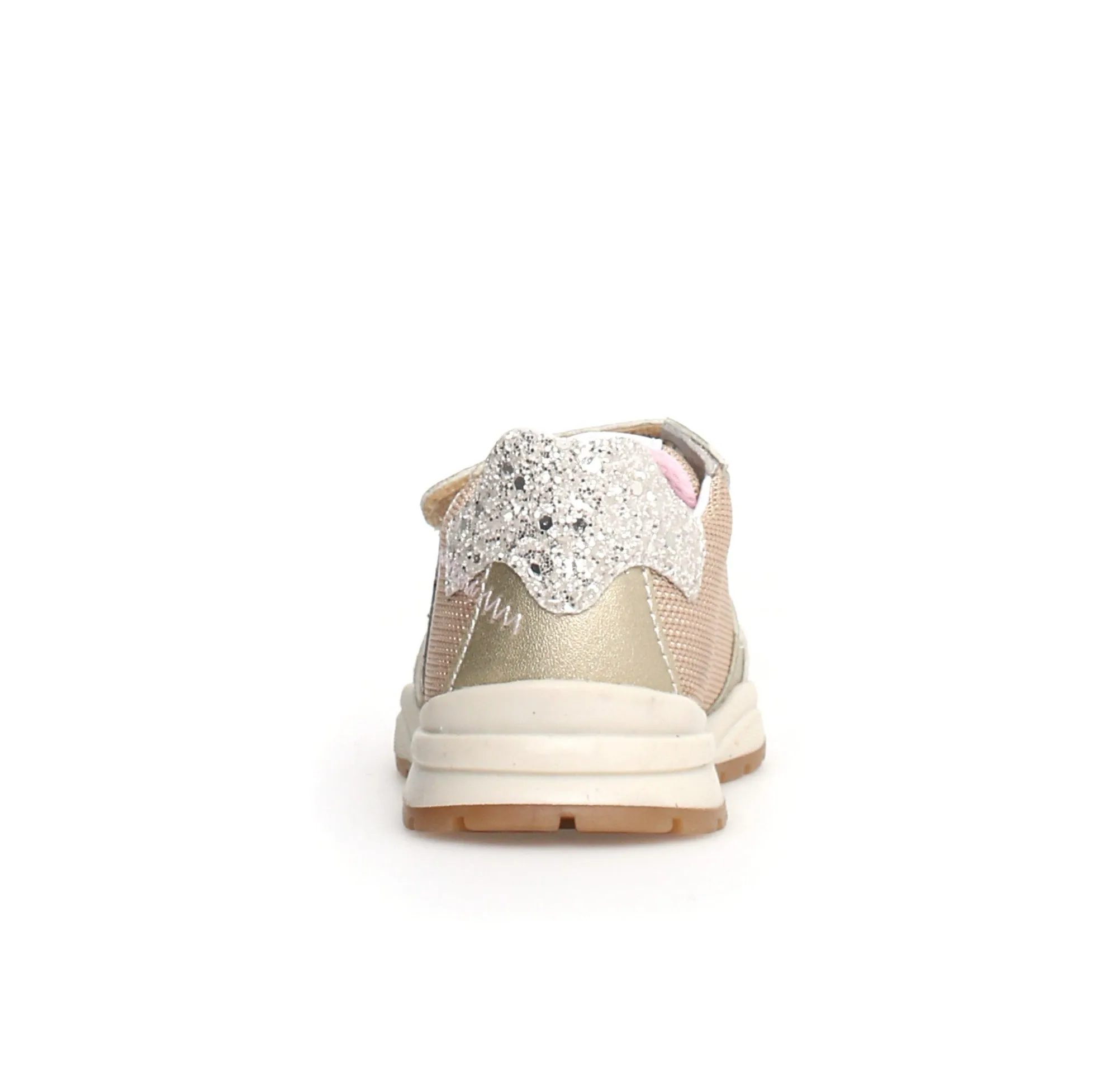 Naturino Quelly | Metallic/Glitter Heart Kids Sneakers