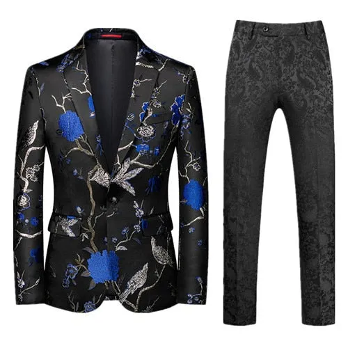 Nico Jacquard Luxury Party 2 Piece Men's Suit