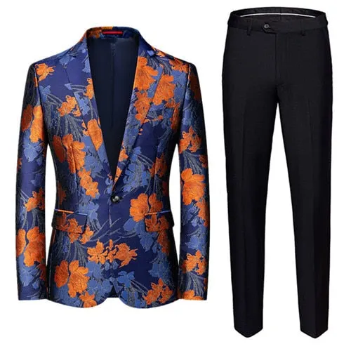 Nico Jacquard Luxury Party 2 Piece Men's Suit