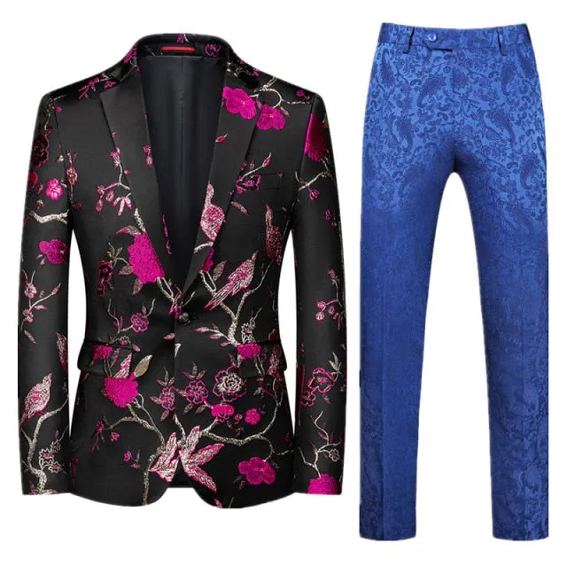 Nico Jacquard Luxury Party 2 Piece Men's Suit