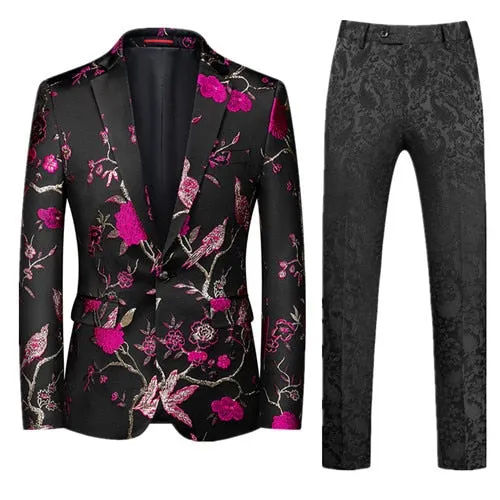 Nico Jacquard Luxury Party 2 Piece Men's Suit