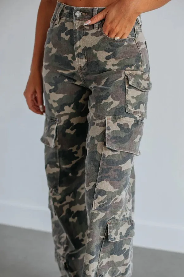 Nori High Rise Wide Leg Cargo