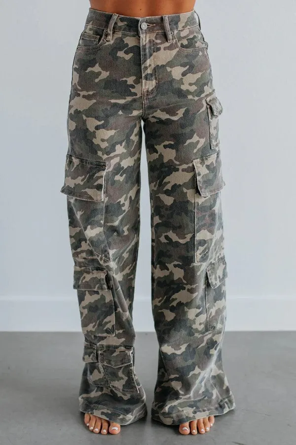 Nori High Rise Wide Leg Cargo