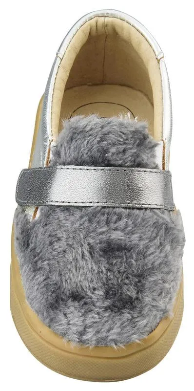 Old Soles Boy's and Girl's Hoff Sneaker Shoe, Silver/Dark Silver