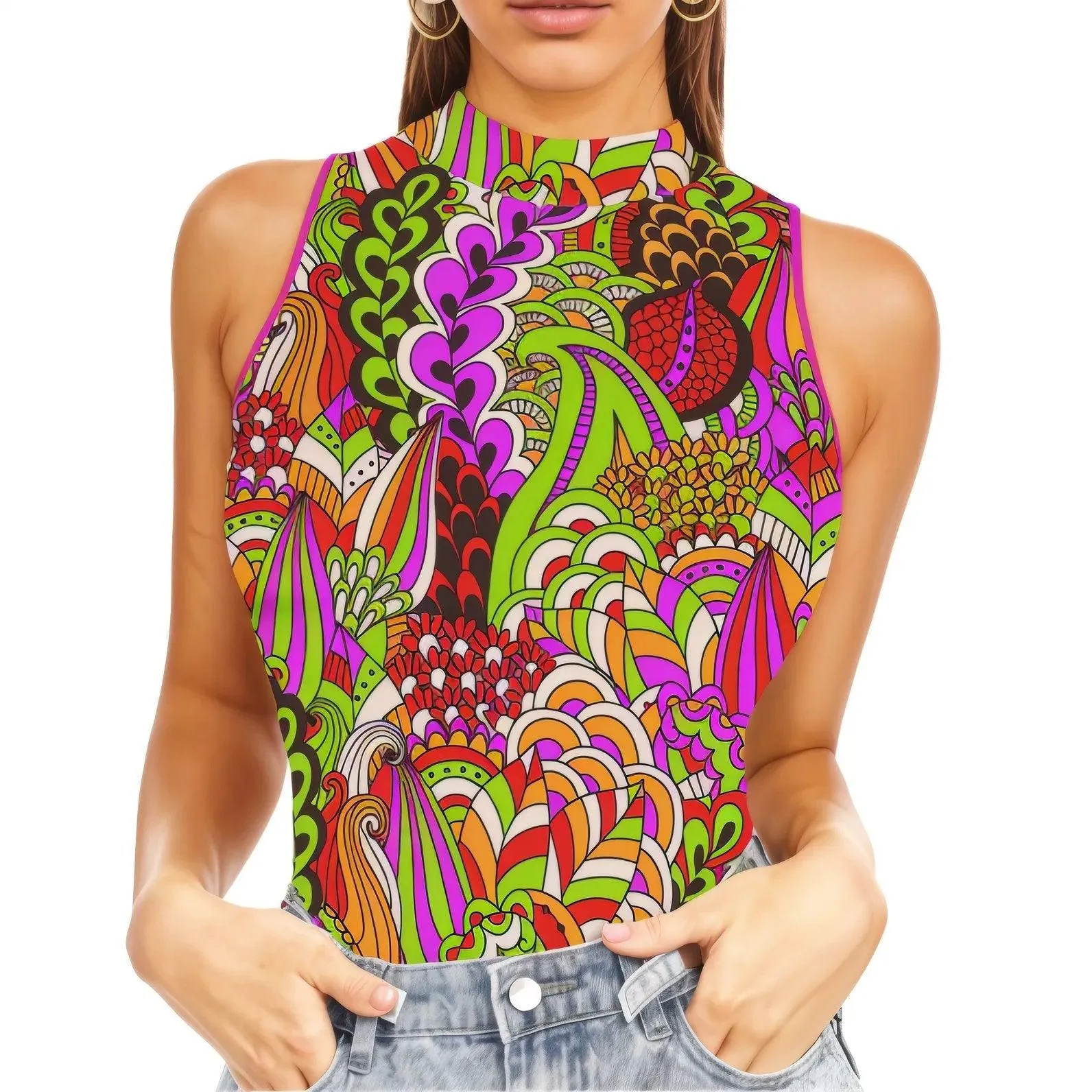 Onei Mock Neck Tank Top