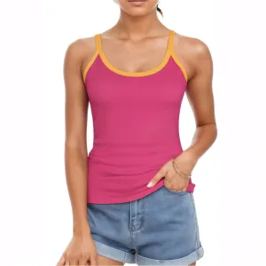 Palai Red Scoop Cami Top