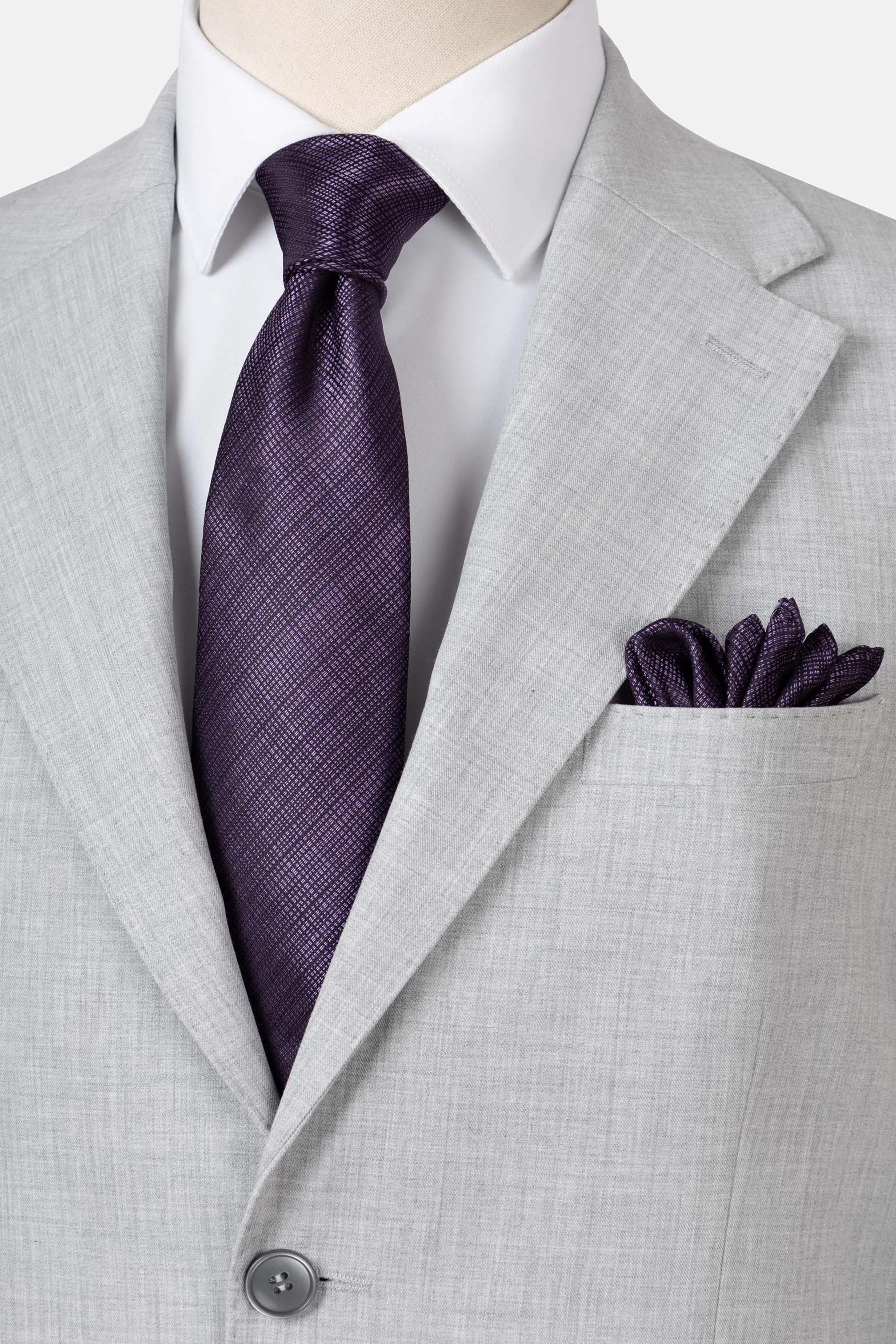 Patterned Light Gray Suite