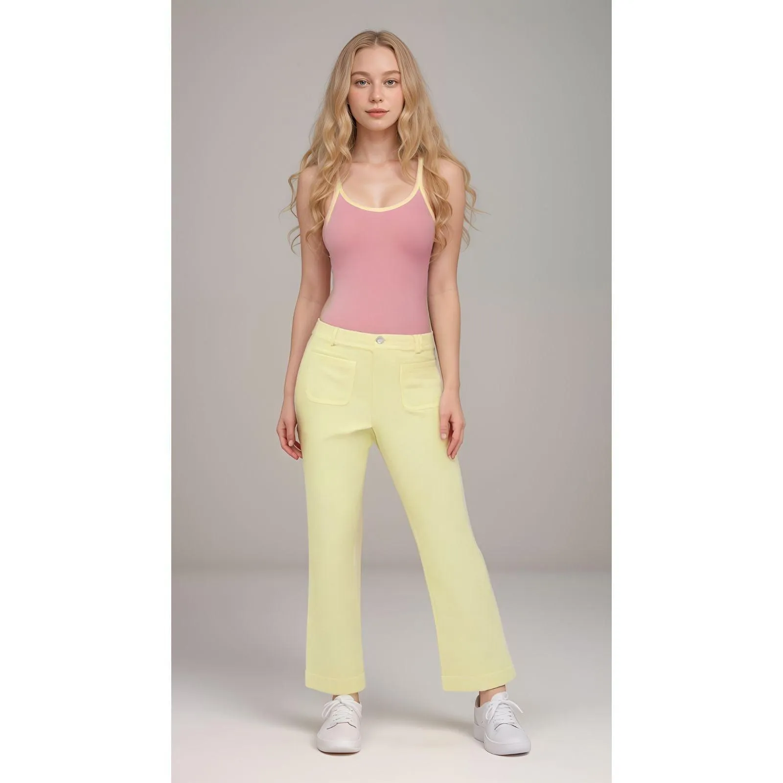 Piki Pink Scoop Cami Top