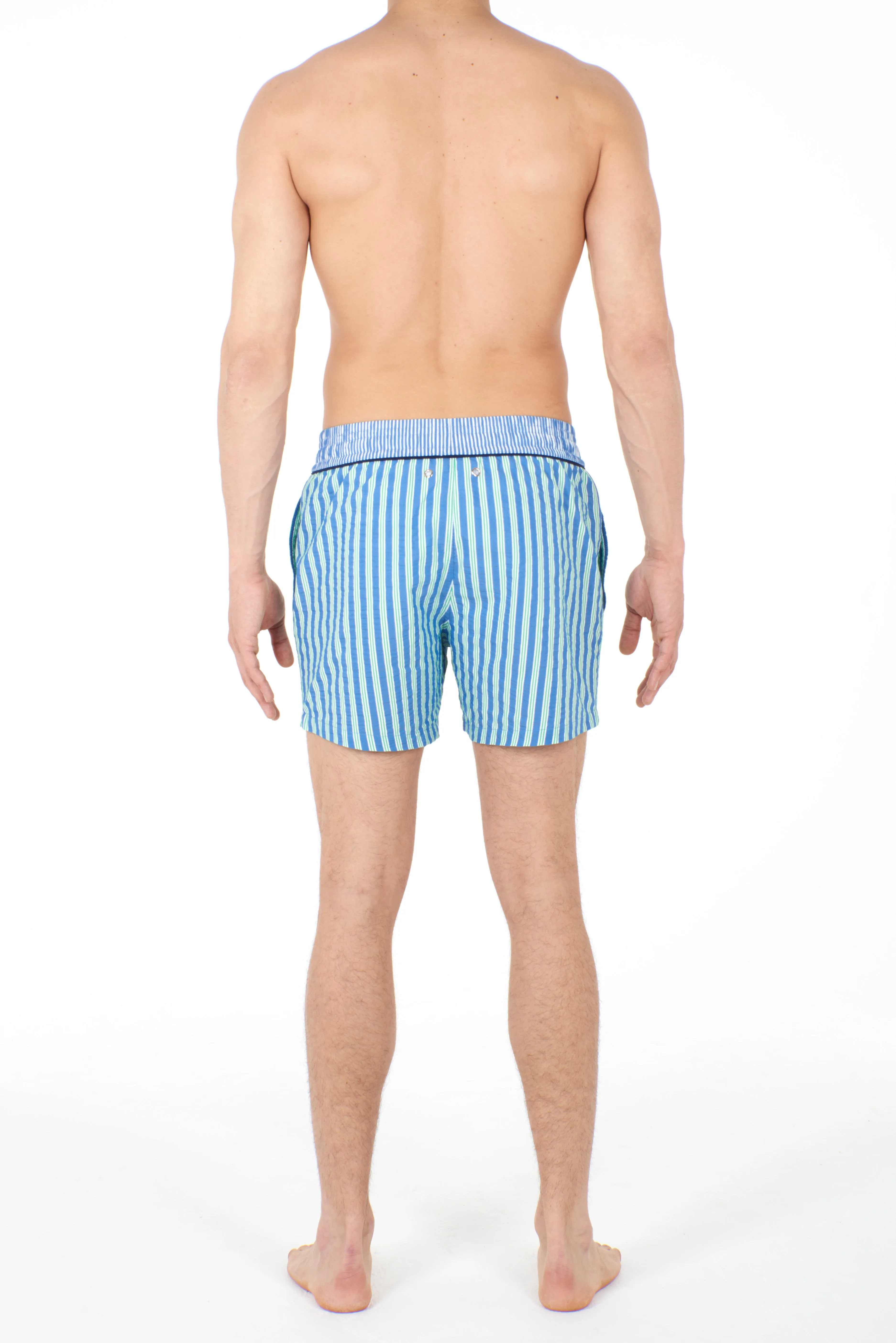 Preppy Beach Boxer | Blue/Green 401286-Pb02