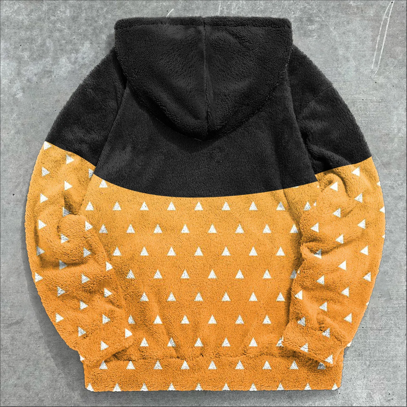 Retro Contrasting Trendy Brand Print Casual Plush Hoodie