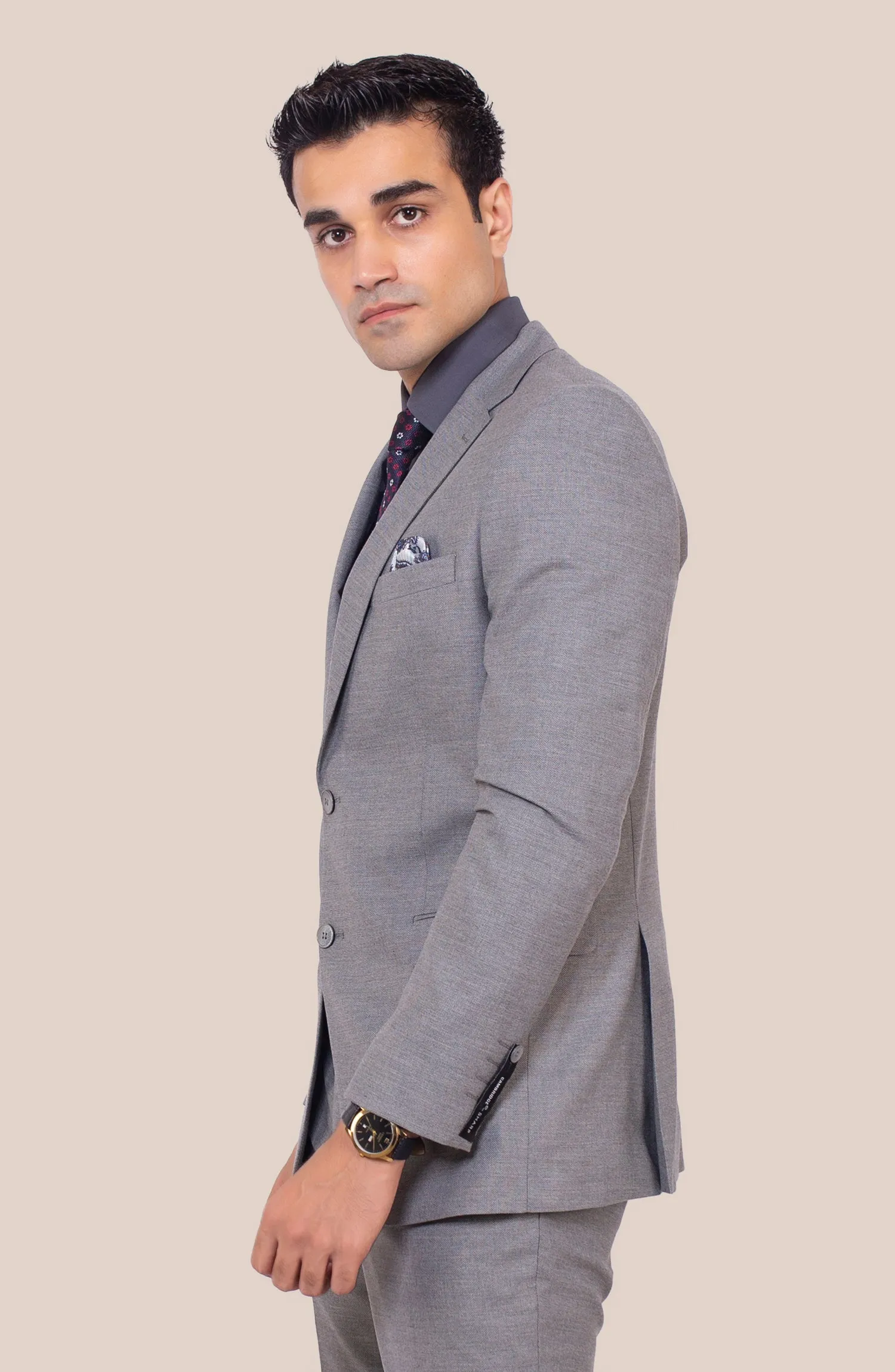 SHARP LIGHT GREY TEXTURED