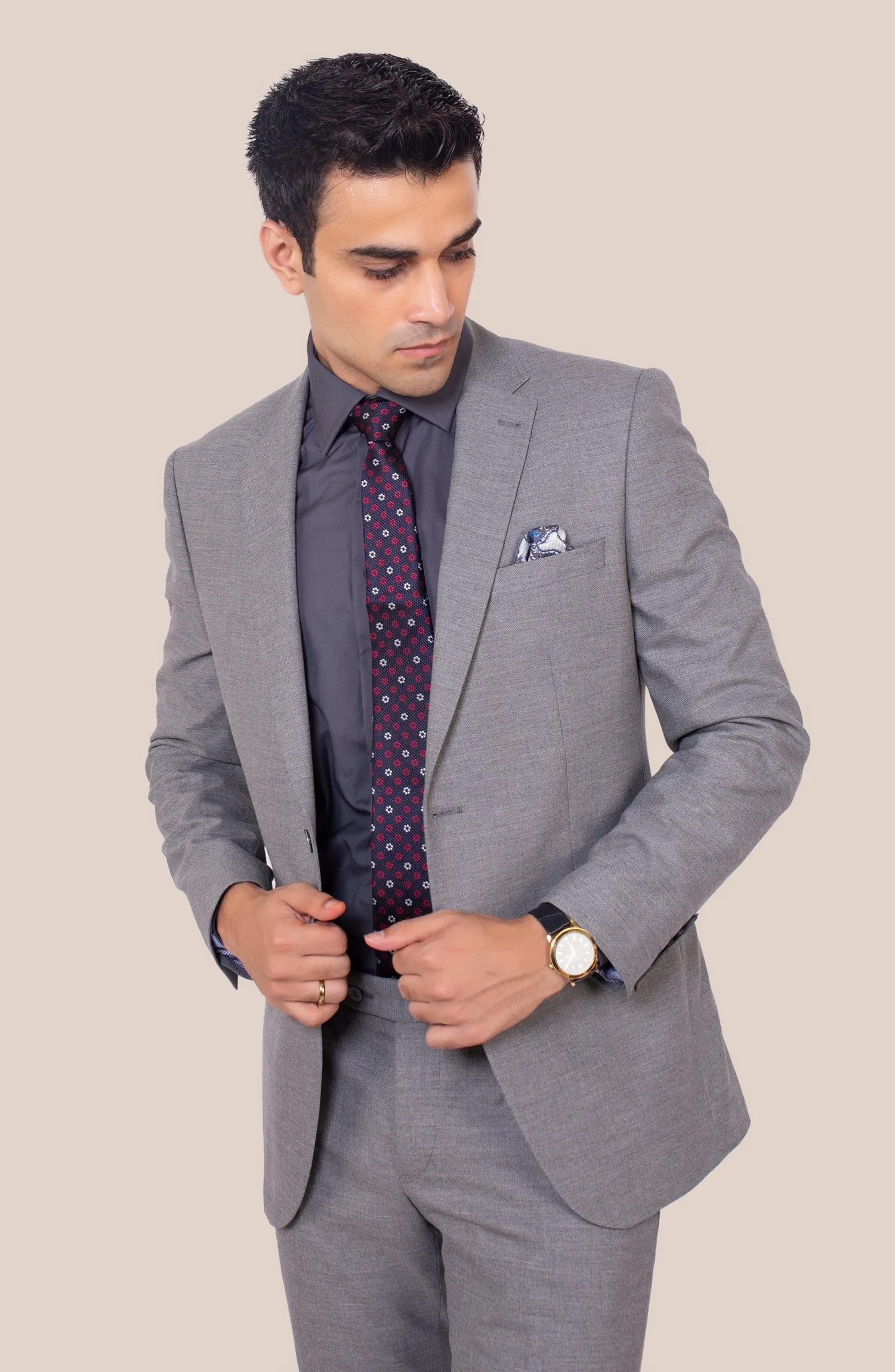 SHARP LIGHT GREY TEXTURED
