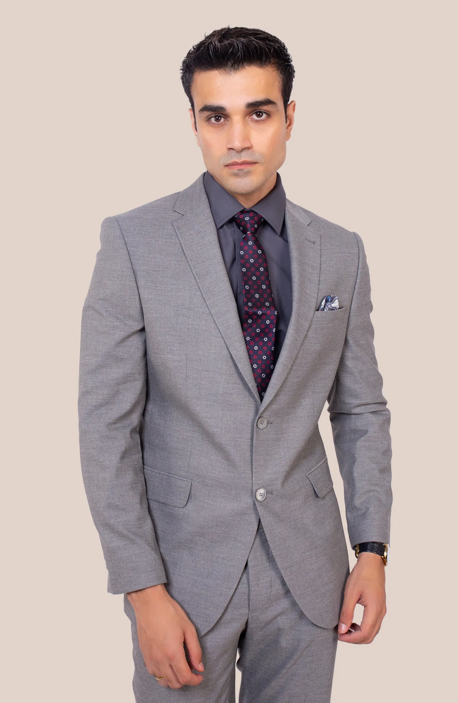 SHARP LIGHT GREY TEXTURED
