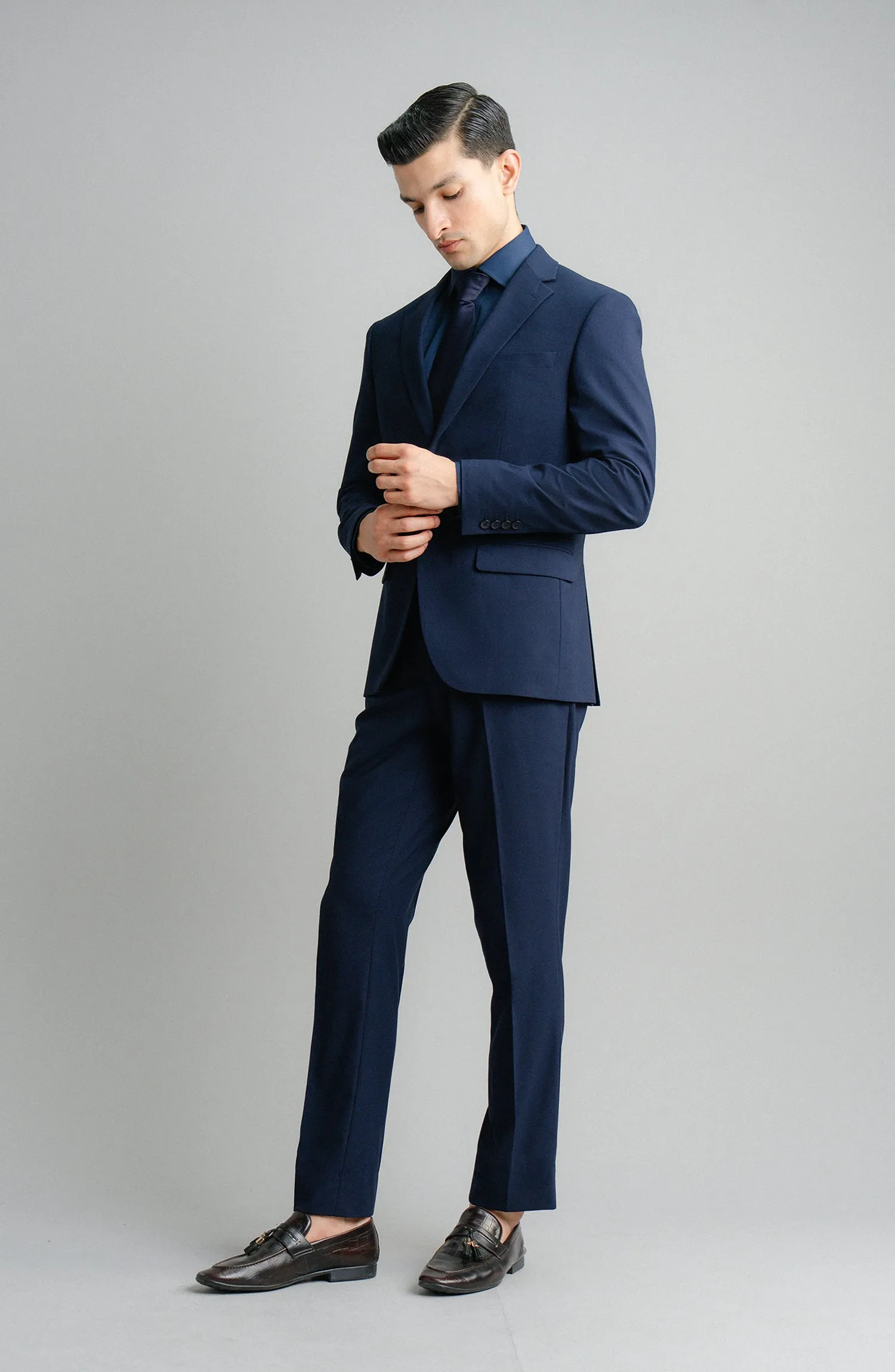 SHARP PLUS (2 PC) - NAVY BLUE