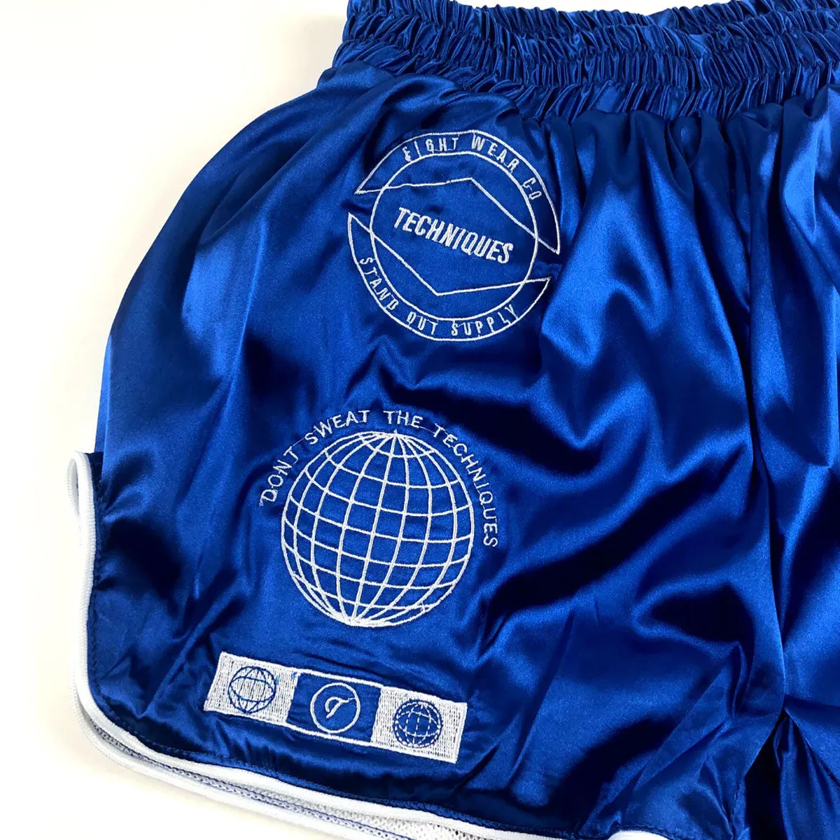 Shorts Muay Thai Style Standout Supply Blue Techniques (Canada)