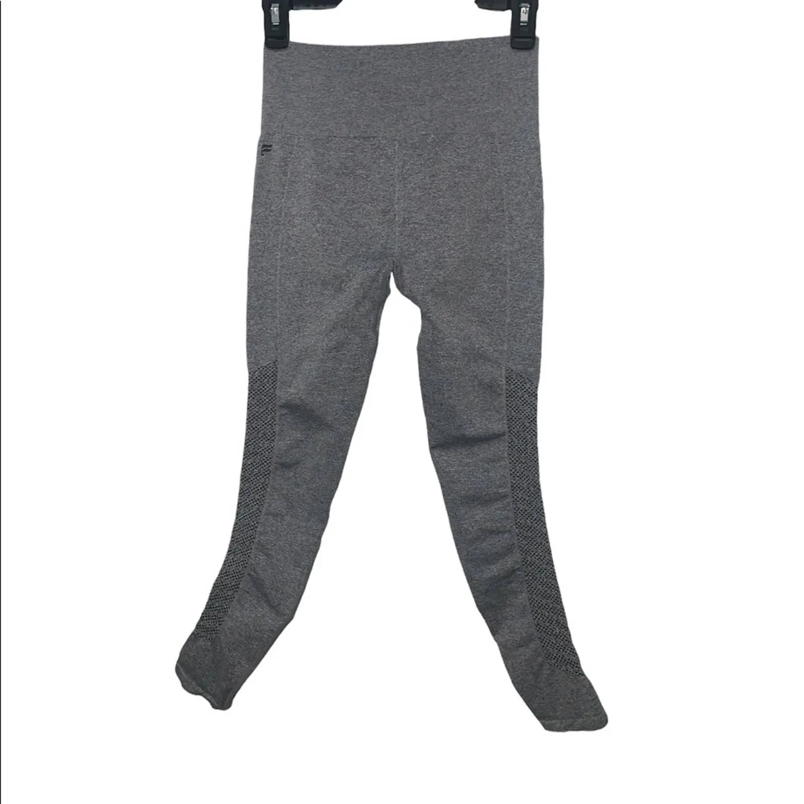 Size Small Fabletics Heather Gray Sync High-Waisted Perforated 7/8