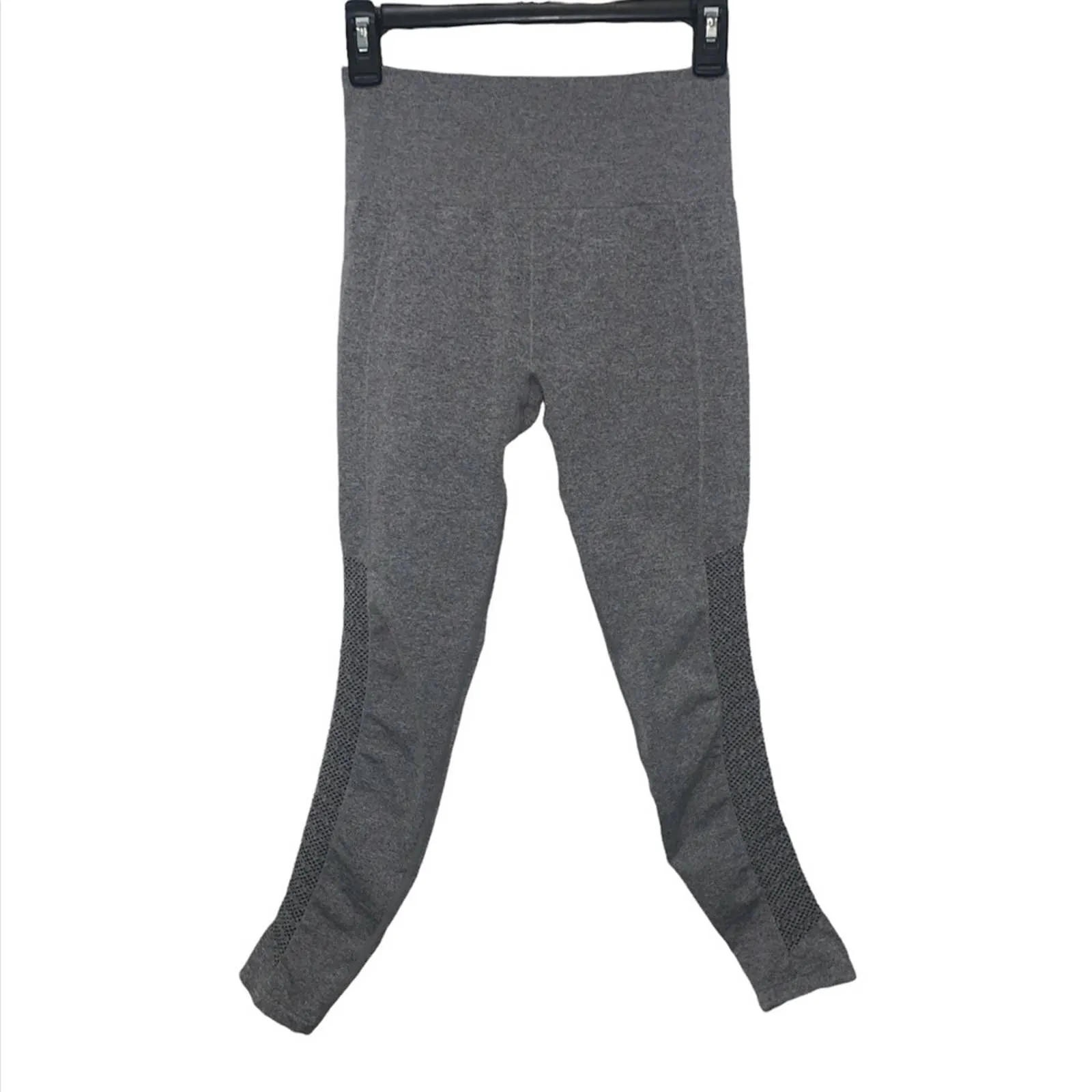 Size Small Fabletics Heather Gray Sync High-Waisted Perforated 7/8