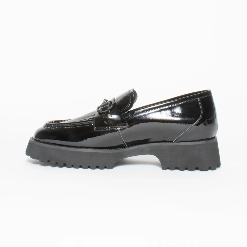 Squared Bite Marks Black Patent