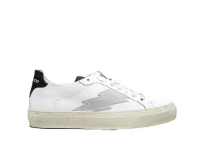 Stokton Men's White Bolt Leather Sneaker Blaze-U.
