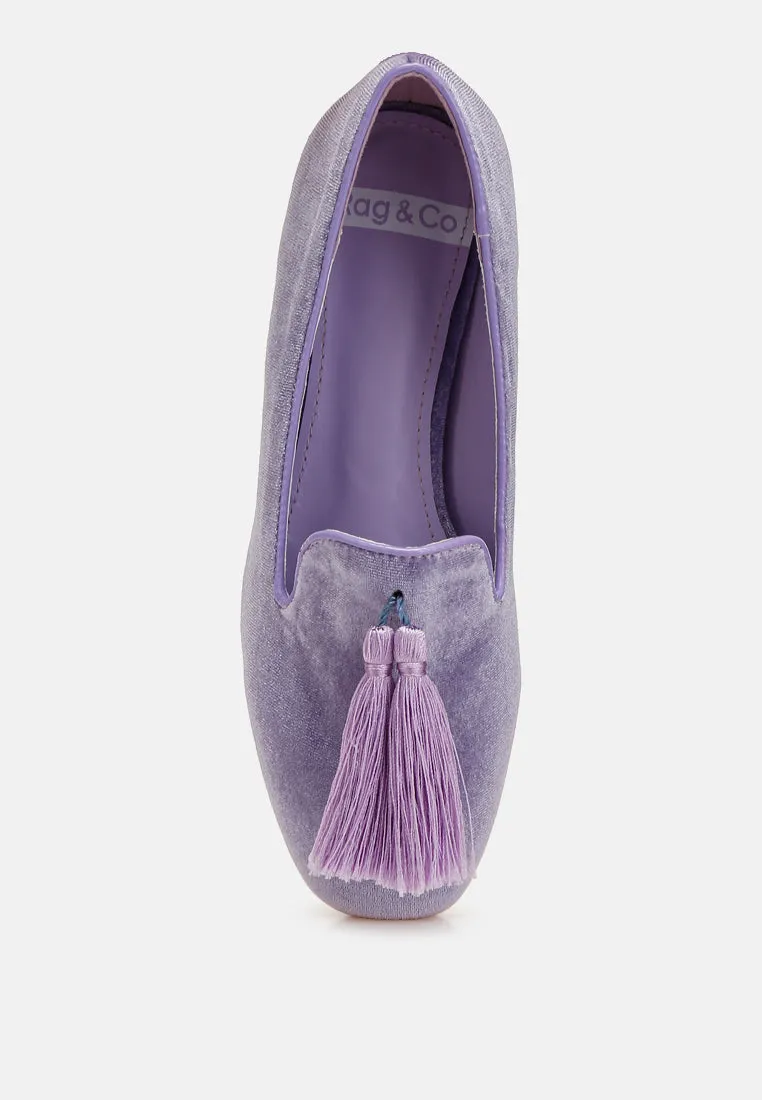 Tromso Iconic Tassel Detail Velvet Loafers
