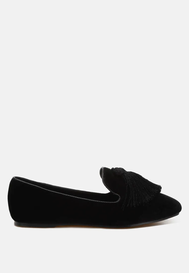 Tromso Iconic Tassel Detail Velvet Loafers