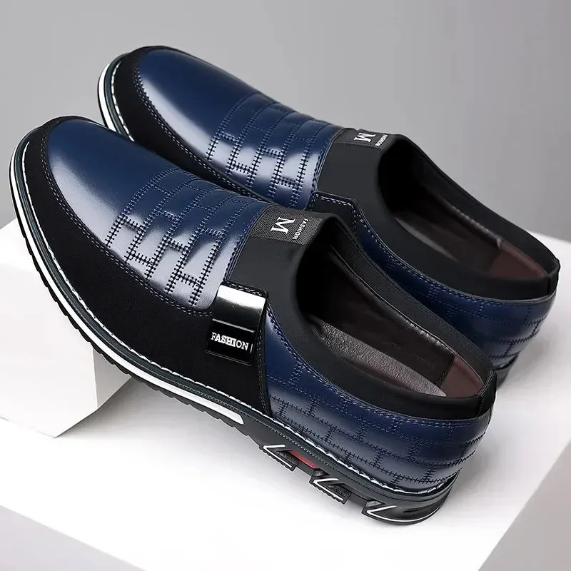 UrbanElegance Men's Casual Leather Sneakers & Loafers