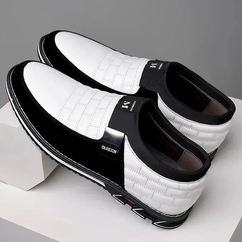 UrbanElegance Men's Casual Leather Sneakers & Loafers