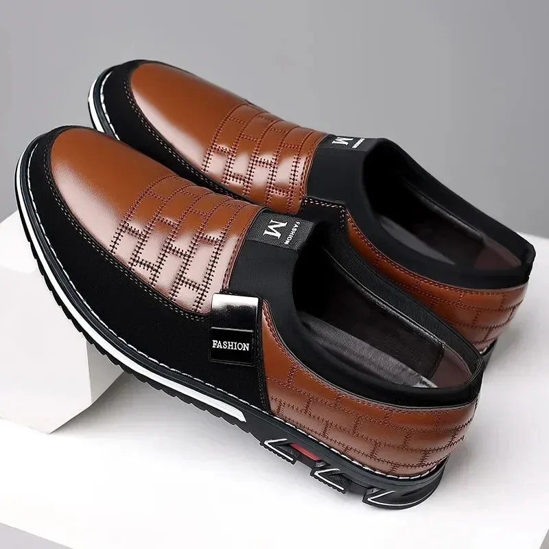 UrbanElegance Men's Casual Leather Sneakers & Loafers