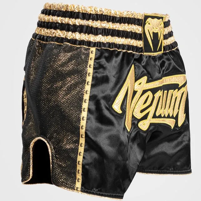 VENUM ABSOLUTE 2.0 MUAY THAI SHORTS (BLACK / GOLD)