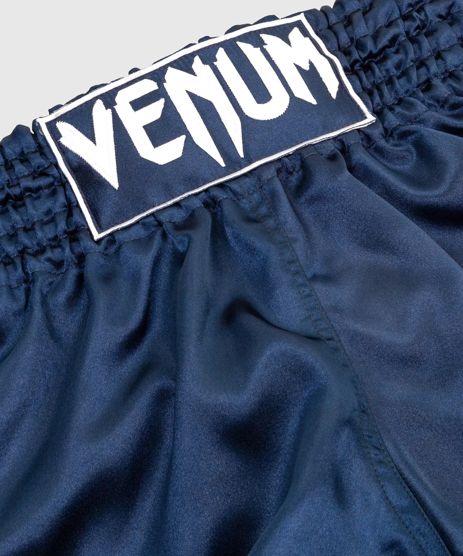 Venum Muay Thai Shorts Classic - Navy Blue/White