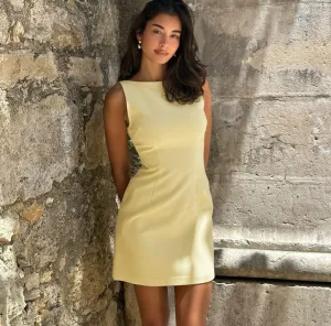 Vvsha Hadia Round Neck Mini Dress