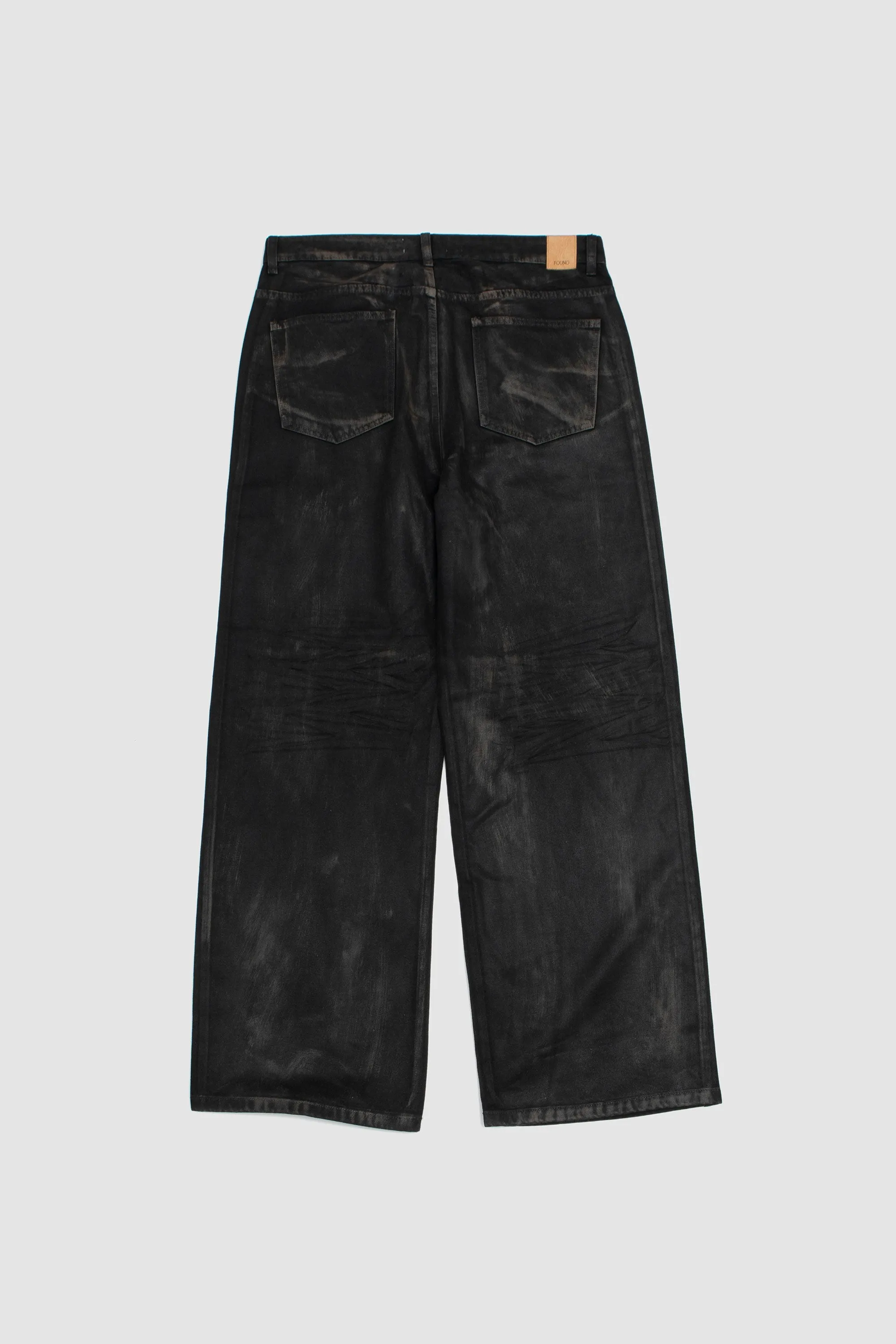 Waxed Studded Jeans Vintage Black