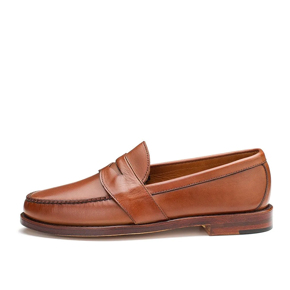 Weltline Penny Loafers - Tan Calf