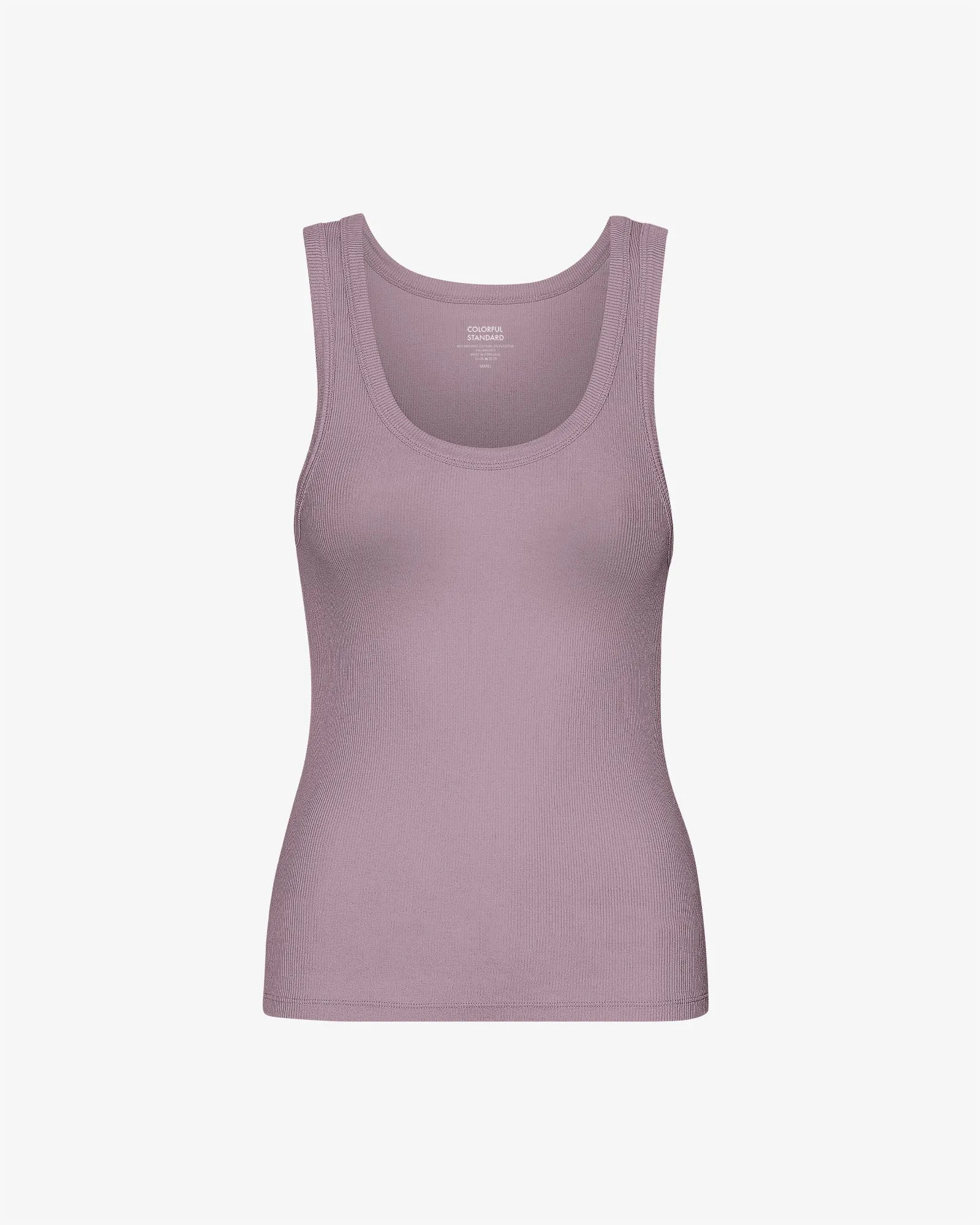 Women Organic Rib Tank Top - Pearly Purple