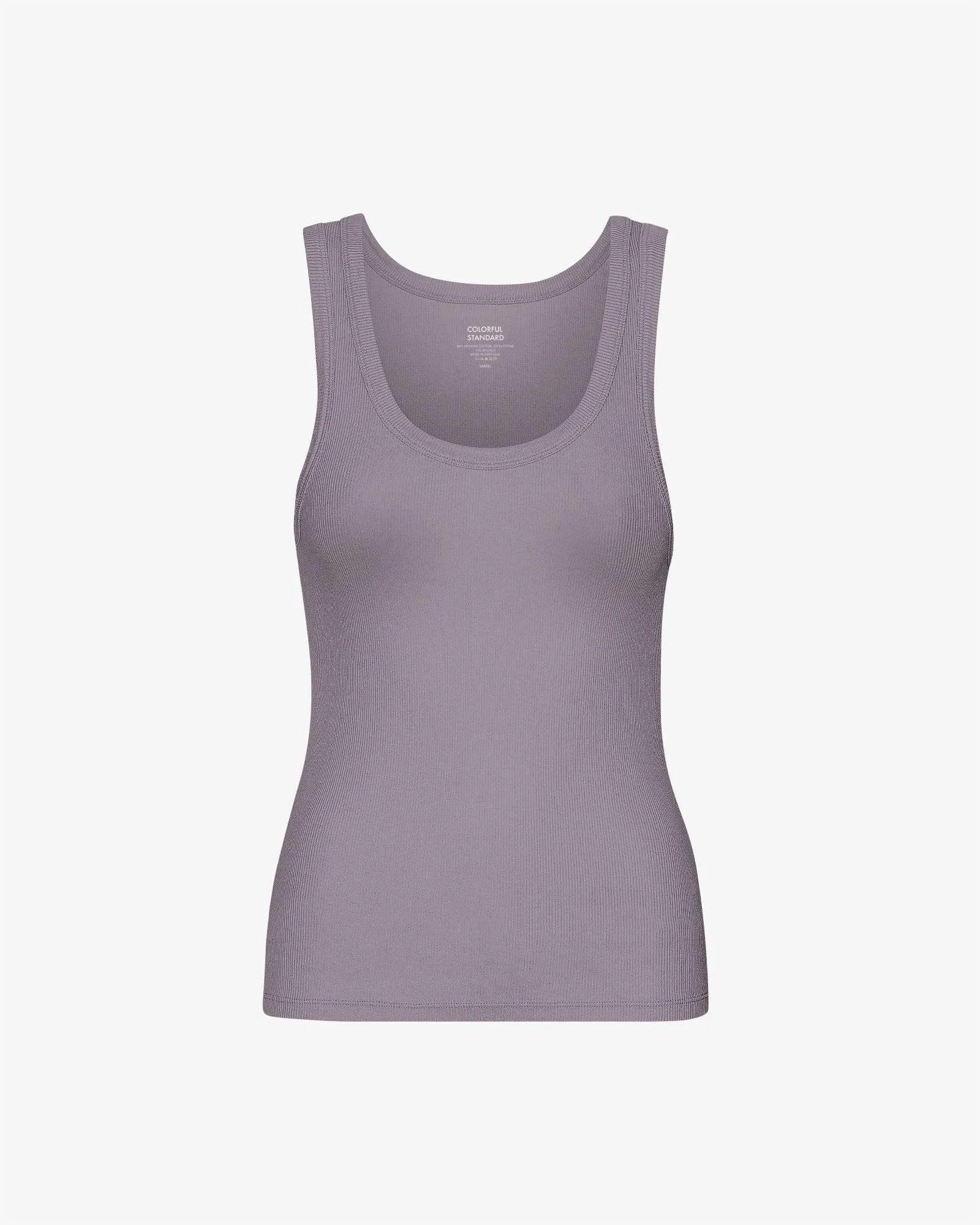 Women Organic Rib Tank Top - Purple Haze