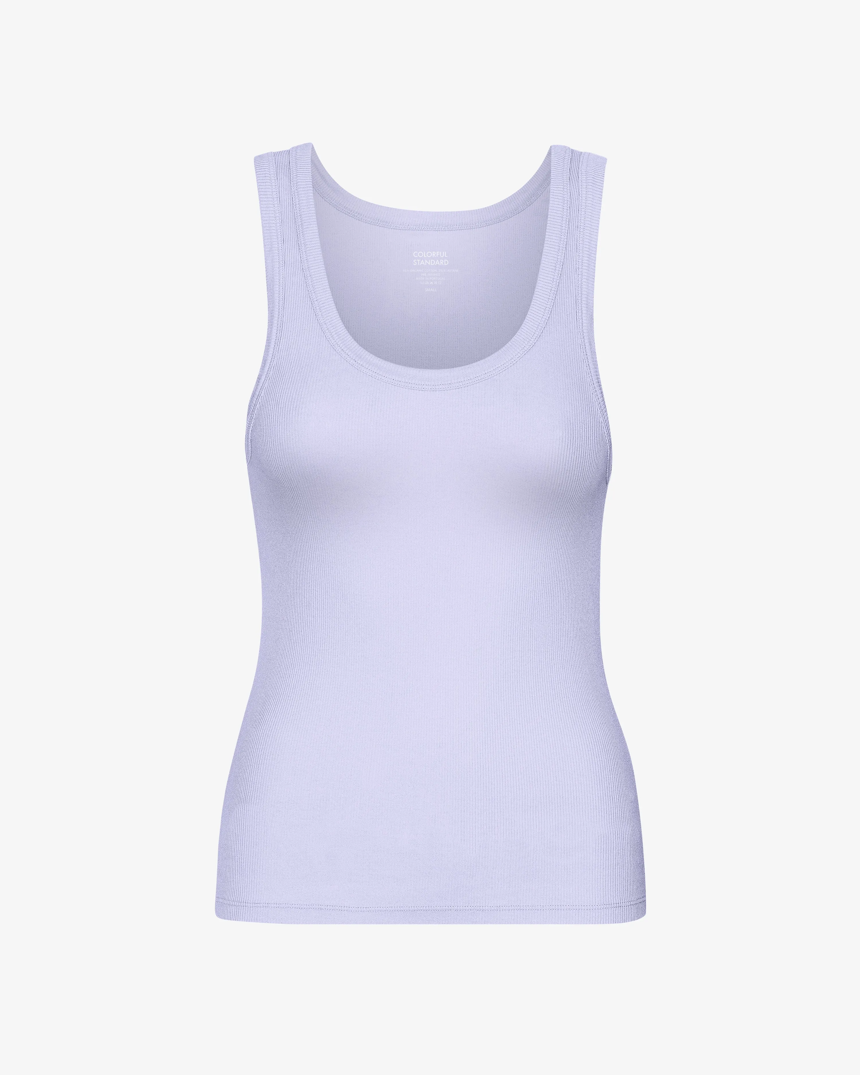 Women Organic Rib Tank Top - Soft Lavender