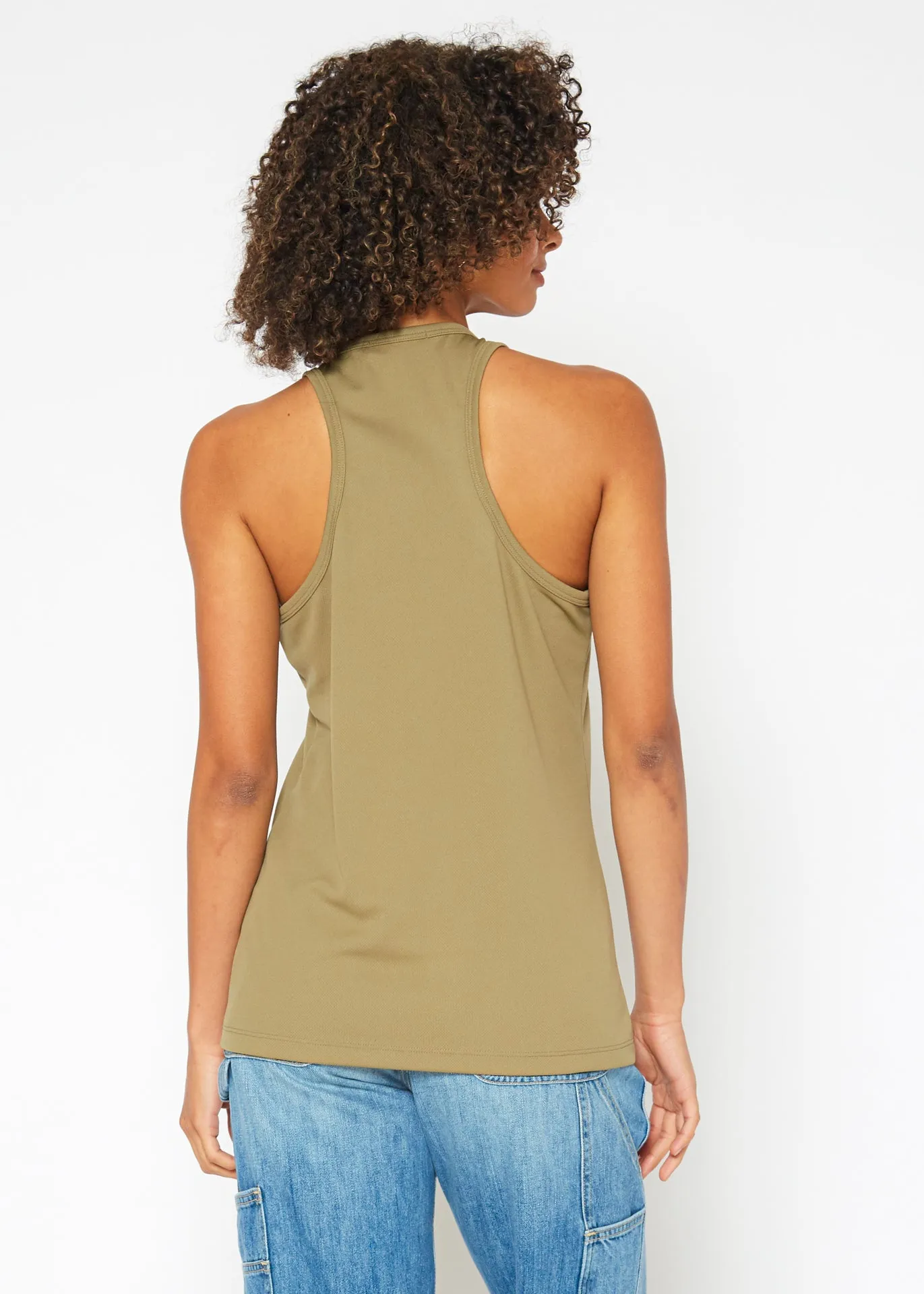 Women's Eco Friendly Reolite Tech Tank Top in Khaki
