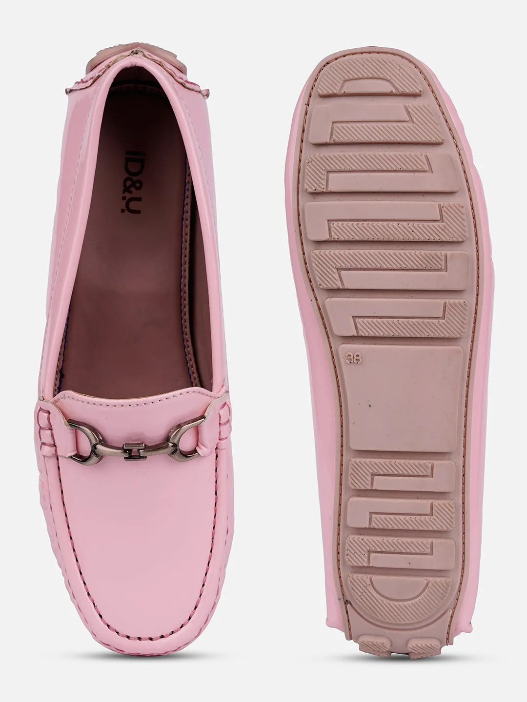 Women's Pink Soft & Flexy Loafers (IU2006)